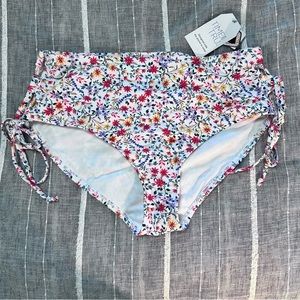 High Waisted Bikini Bottoms Floral